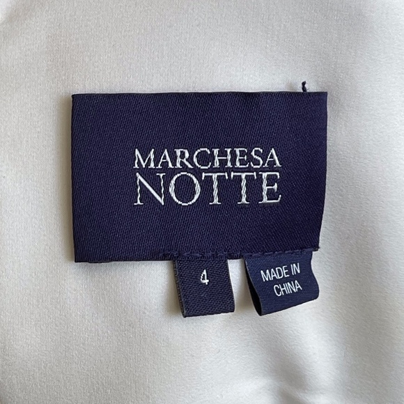 Ivory Lace Sheath Dress Size 4 - Picture 6 of 15